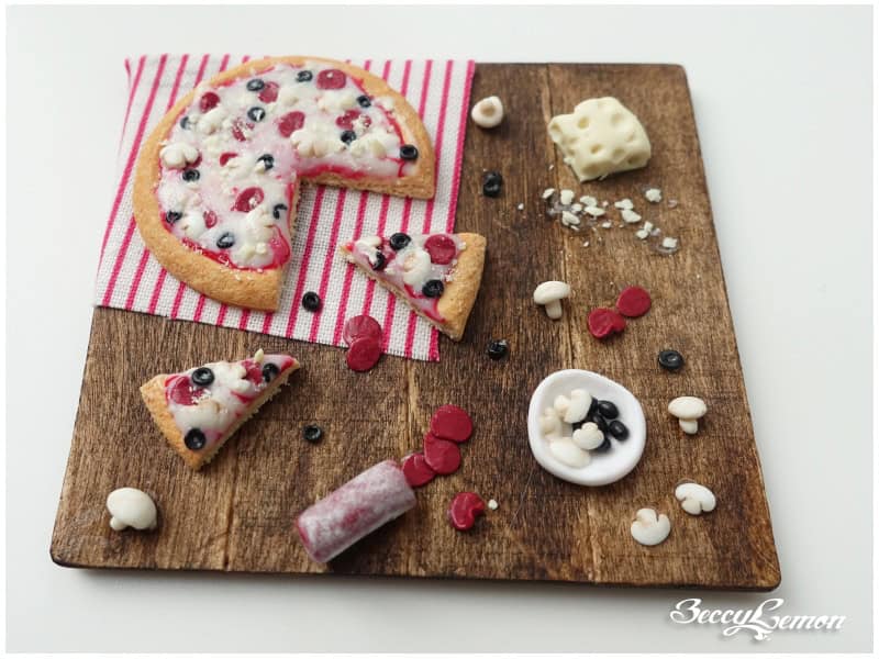 FIMO Pizza Salami | Miniature Polymerclay