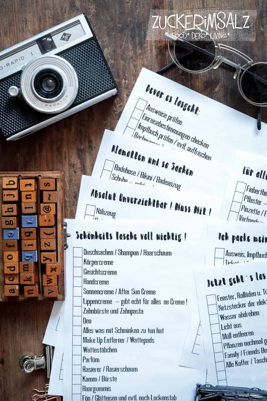 Ich packe meinen Koffer … das unglaubliche Reise Packliste DIY