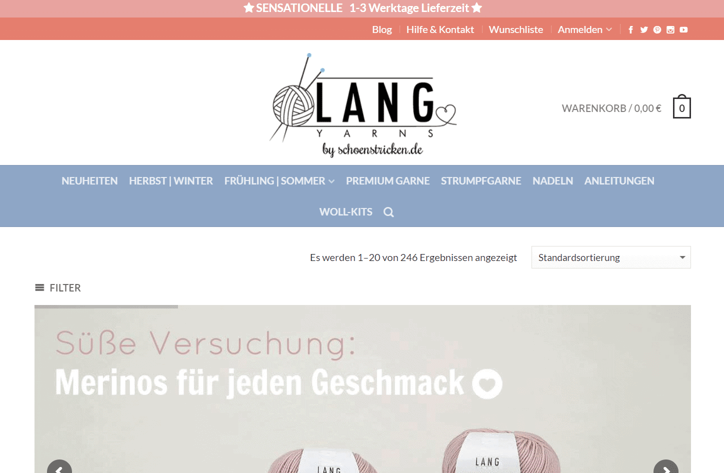 Home – Lang Yarns Wolle