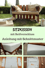 Sitzkissen mit Reißverschluss selber nähen