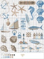 Maritime Kreuzstichmotive