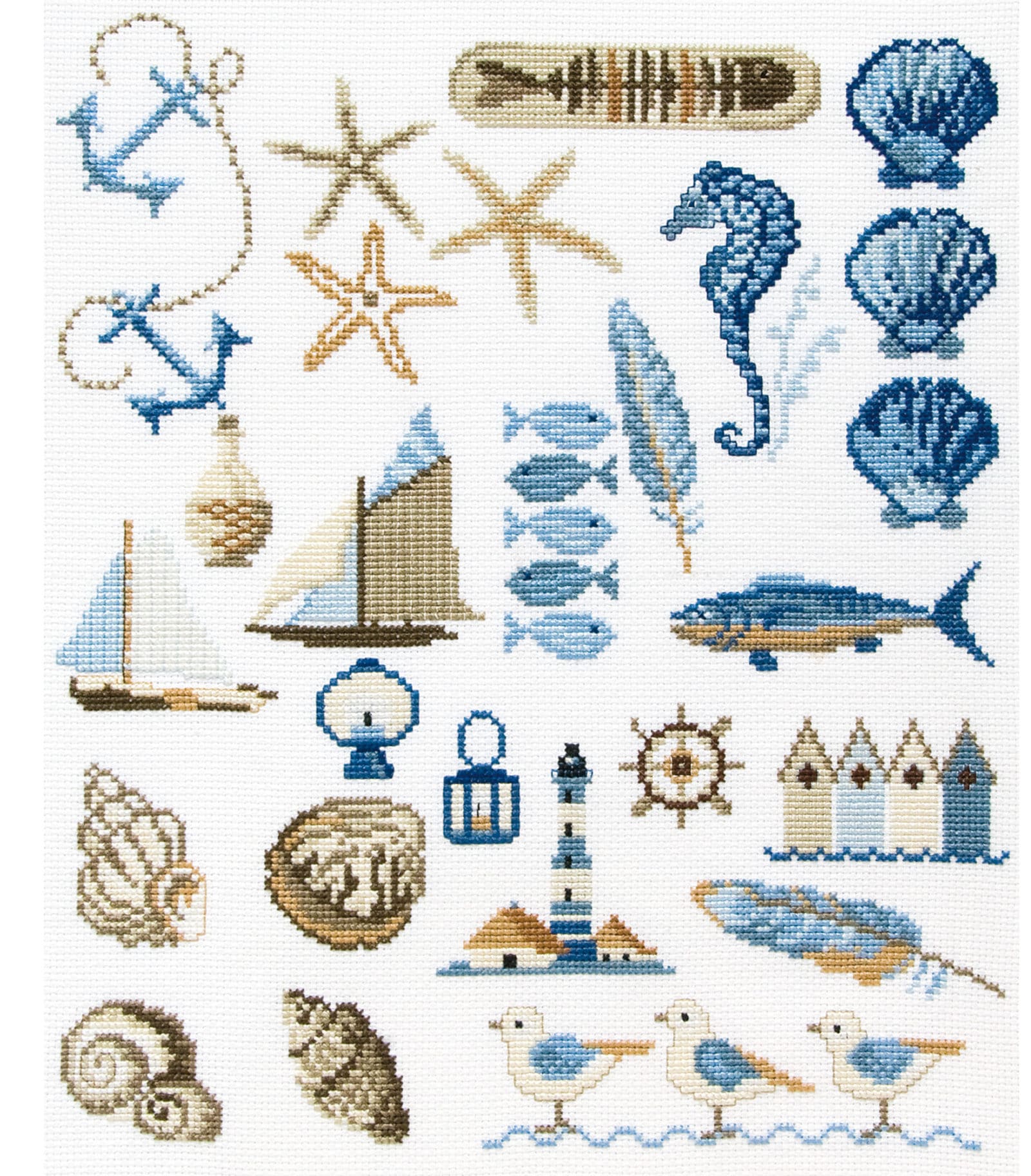 Maritime Kreuzstichmotive