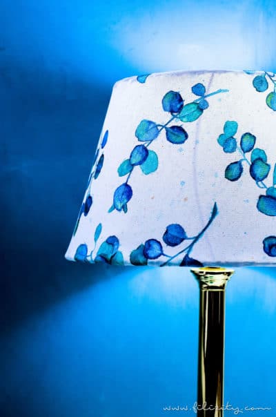 DIY Lampenschirm aus Leinwand