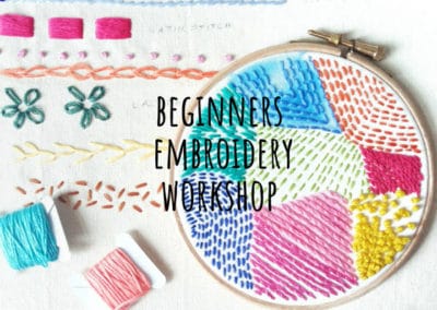 Embroidery Workshop for Beginners Embroidery Workshop for Beginners