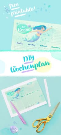 DIY WOCHENPLAN MEERJUNGFRAU / FREE PRINTABLE ZUM AUSDRUCKEN