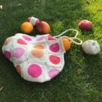 Häkeltasche Polka Dots