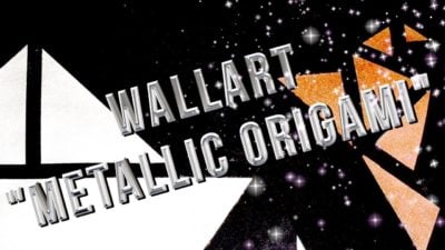 WallArt "Metallic Origami"