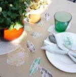 Partydeko – Skelettierte Blätter aus Pauspapier basteln