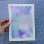 Handlettering – farbiger Hintergrund ohne Aquarellfarben II