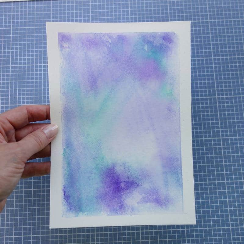 Handlettering – farbiger Hintergrund ohne Aquarellfarben II
