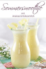 Tropisches Sommergetränk: Ananas-Kokos-Smoothie