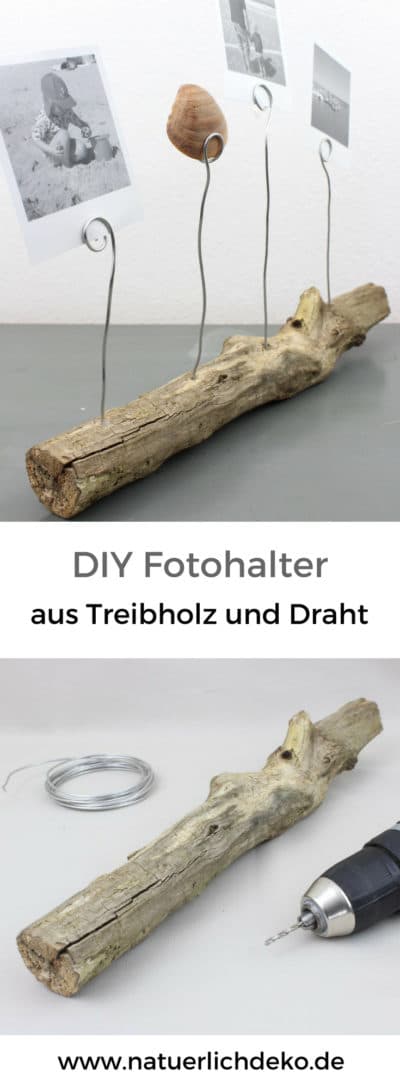 DIY Fotohalter aus Treibholz