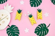 DIY Ananas Geschenkbox aus Papprollen basteln