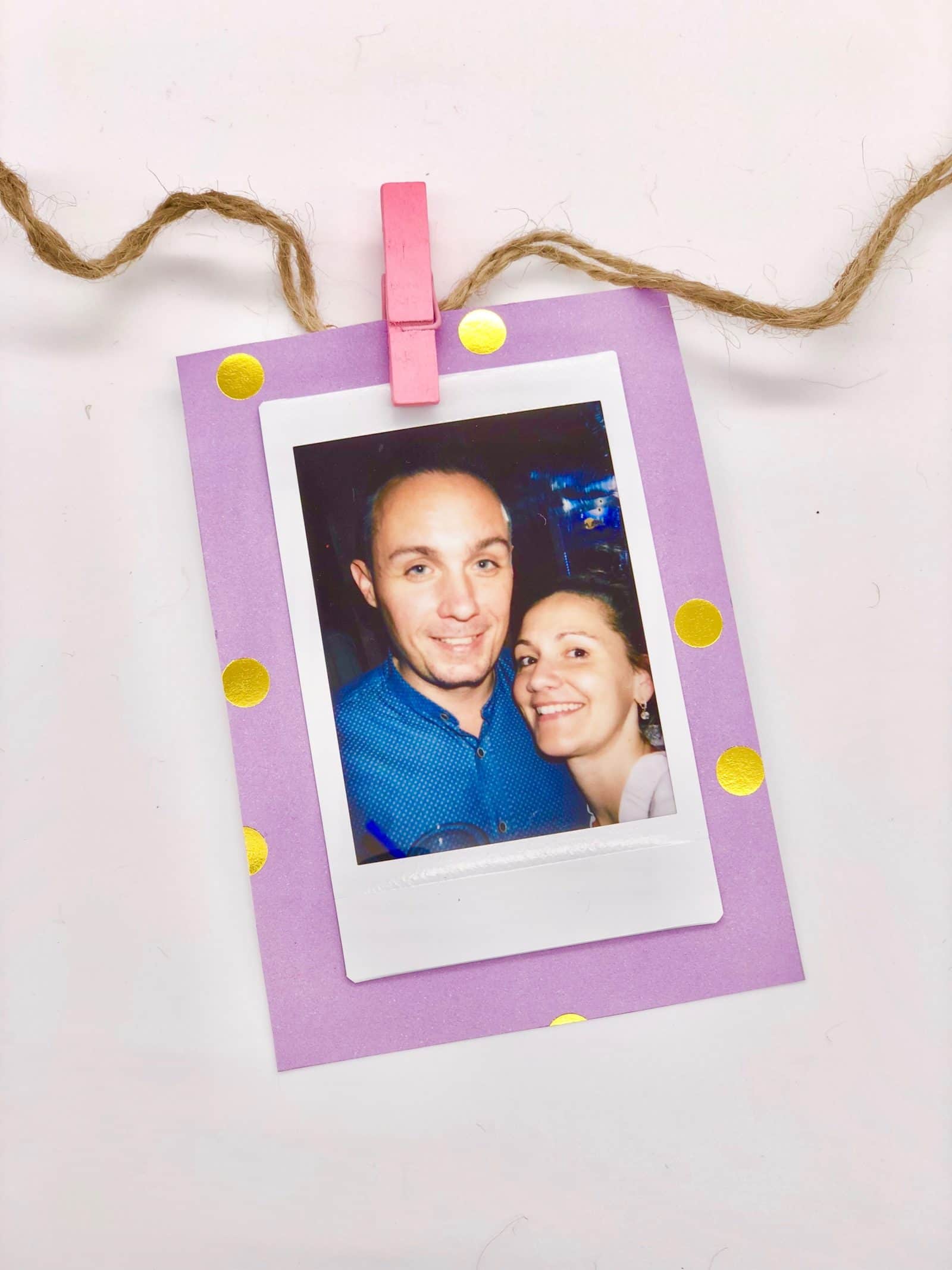 Bunte Foto Girlande selber machen