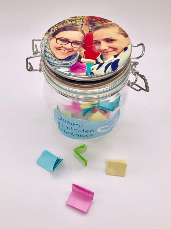 DIY Foto Geschenk - gemeinsame Momente im Glas sammeln