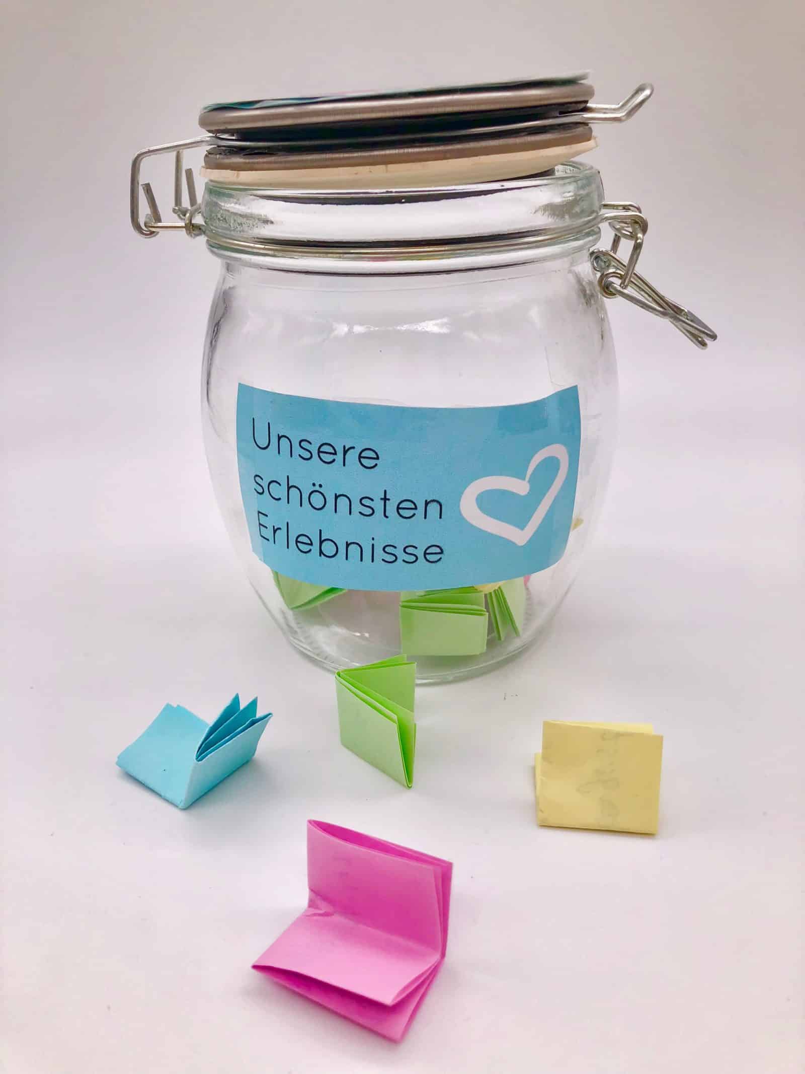 DIY Foto Geschenk – gemeinsame Momente im Glas sammeln