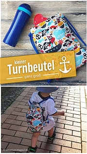 Kleiner Piraten-Turnbeutel für kleine Entdecker