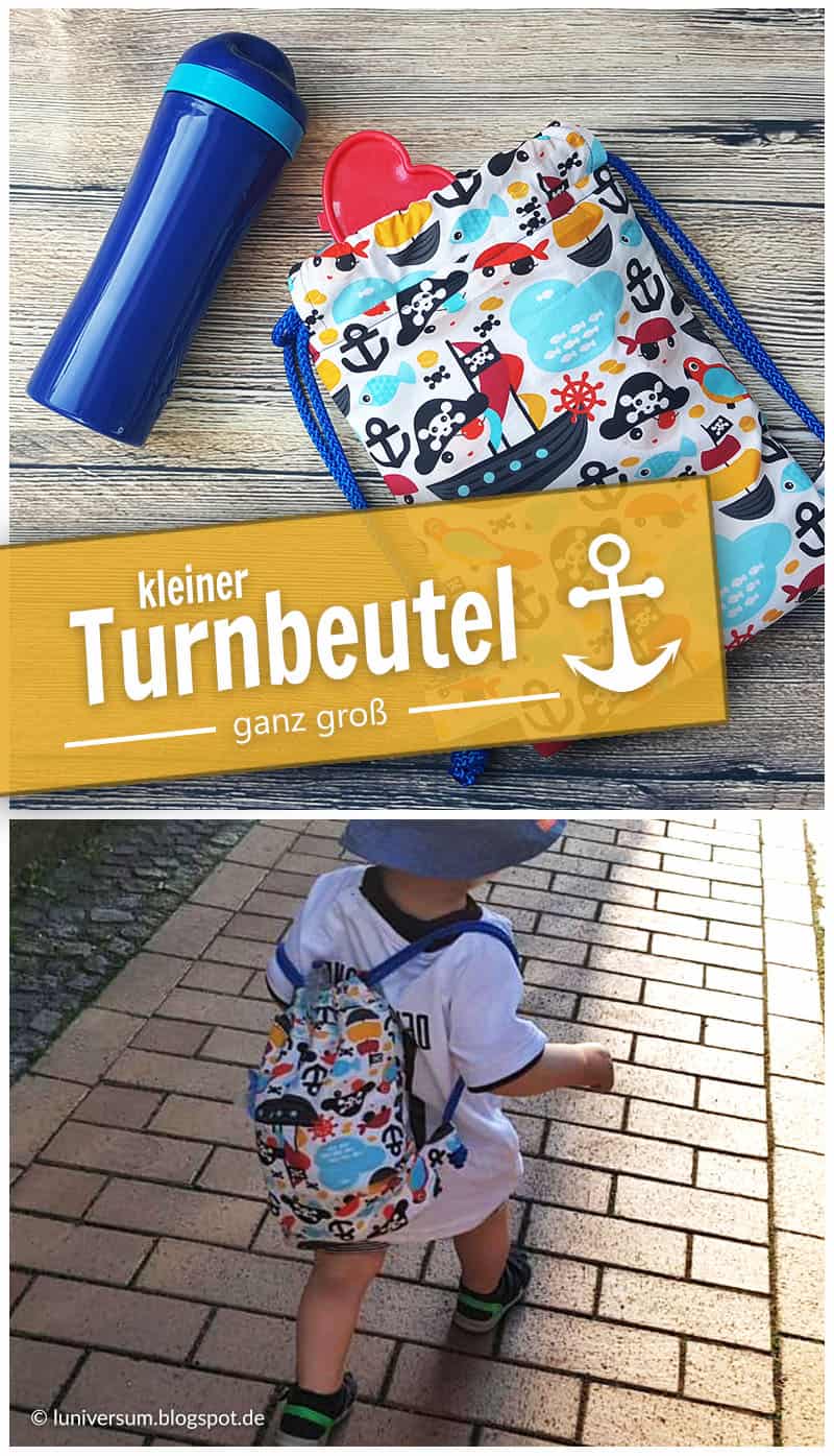 Kleiner Piraten-Turnbeutel für kleine Entdecker