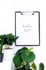 Minimalistischer Kalender 2019 (Druckvorlage)