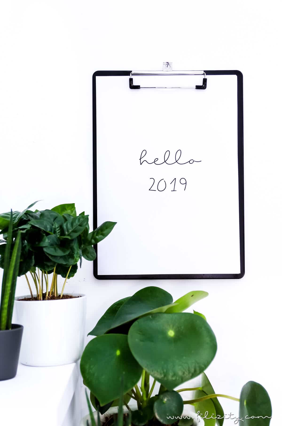 Minimalistischer Kalender 2019 (Druckvorlage)