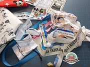 Comic-Zeitung aus Stoff
