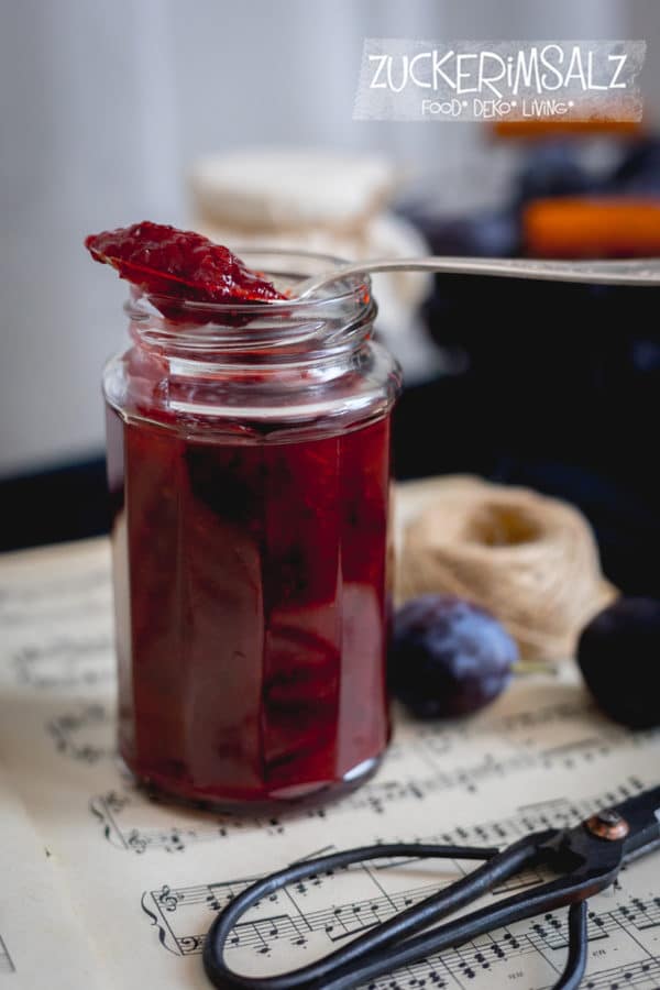 Pflaumen Marmelade mit geheimer Zutat