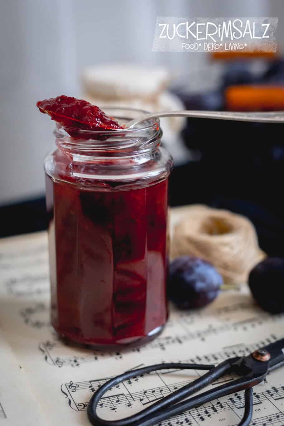 Pflaumen Marmelade mit geheimer Zutat