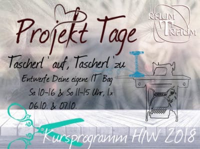 Nähkurs Projekt-Wochenende: Taschen Nähen