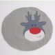 Applikationsvorlage Rudolph für weihnachtliches Nähen