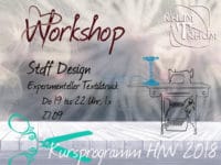 Workshop Stoff Design mit Textildruck