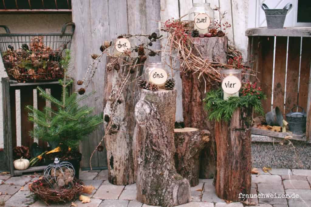 Adventskranz für draußen 2018