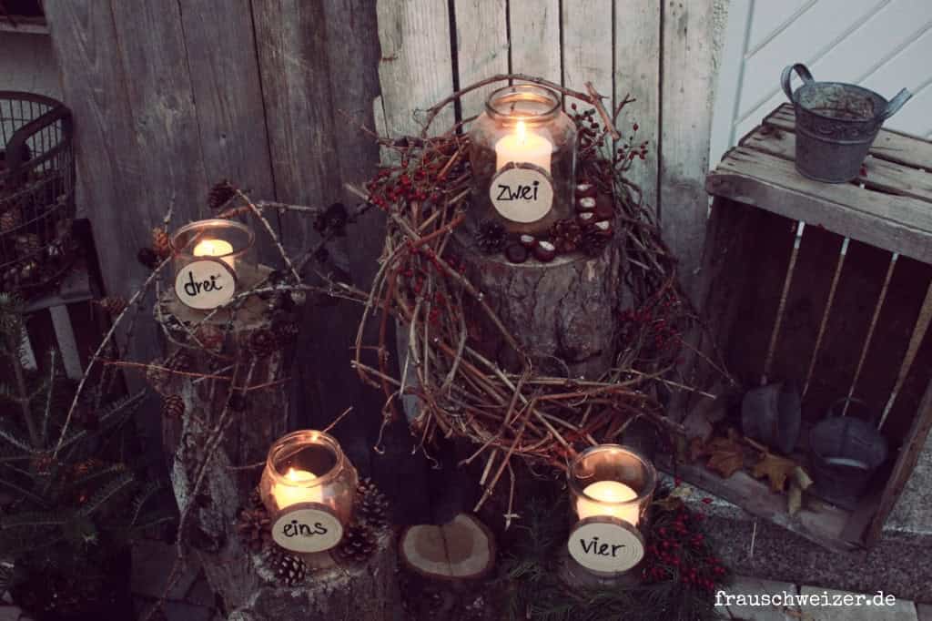 Adventskranz für draußen 2018