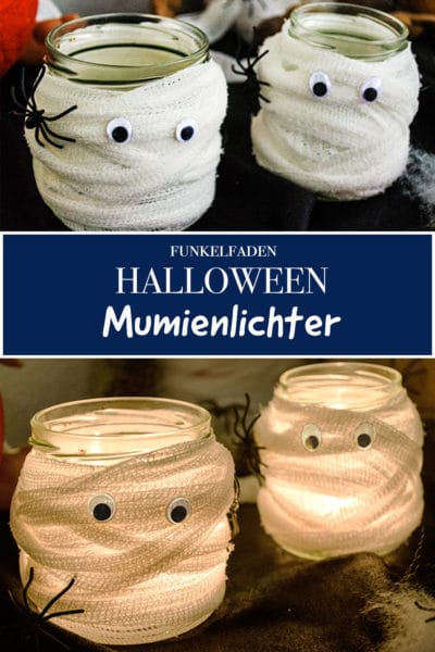 Mumienlichter für Halloween