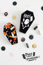 DIY GESCHENKBOX FÜR HALLOWEEN BASTELN / FREE PRINTABLE SARGBOX