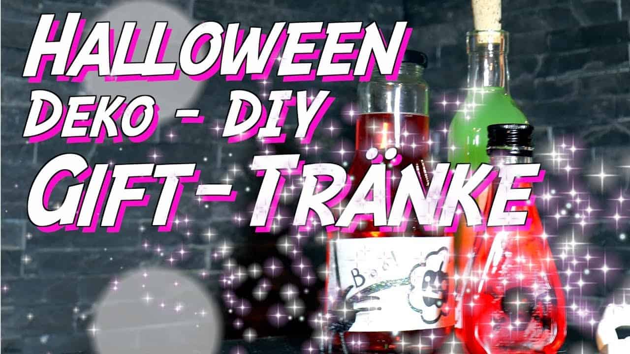 Halloween Deko DIY – Zaubertränke – Dekoration für HalloweenParty selber machen