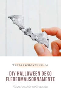 DIY Halloween Deko – Fledermausornamente