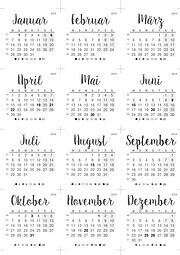 Tischkalender 2019 mit Notizblock