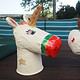 DIY Pappmaché Figuren – Einhorn Kopf selber basteln