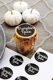 Rezept für Pumpkin Pie Spice mit schickem Freebie-Etikett zum kostenlosen Download