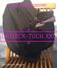 XXL Dreieck-Tuch selber nähen