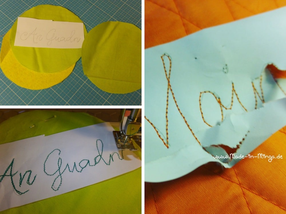 Nähen mit der Nähmaschine, Tischset quilten