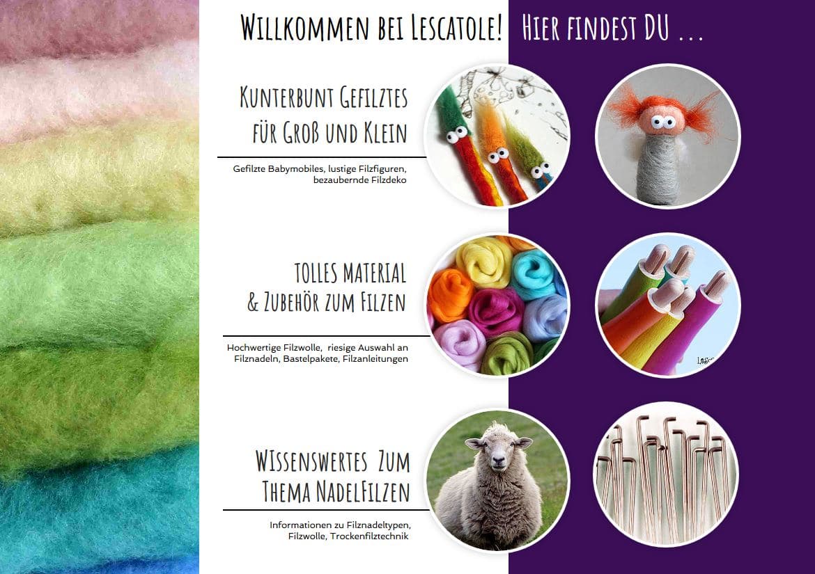 Lescatole – Kunterbuntes für Filzfreunde