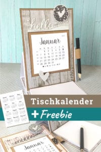 Tischkalender 2019 mit Notizblock