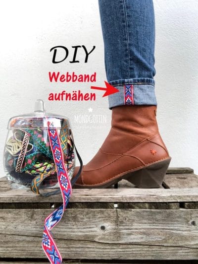 DIY // Jeans pimpen mit Webband