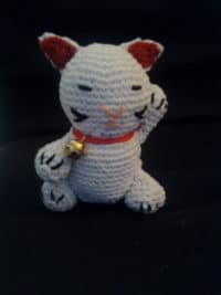 Maneki Neko- Glückskatze häkeln