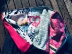 Loop aus Jeans- und Stoffresten