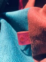 Loop aus Jeans- und Stoffresten