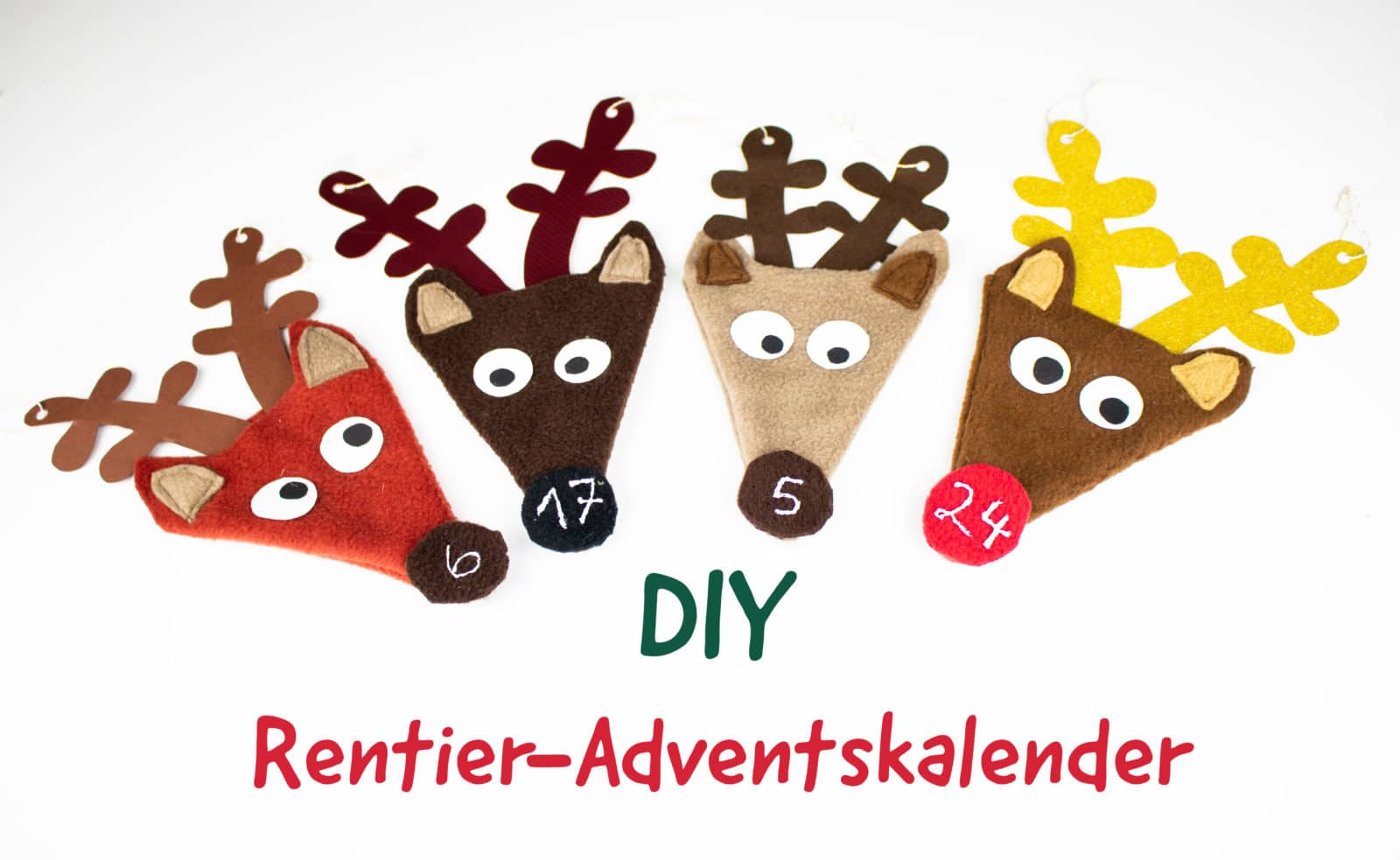 Rentier-Adventskalender nähen