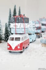 Adventskalender mit Spielzeugautos