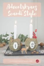 Last minute Adventskranz im Scandi Style